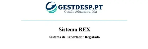 Sistema REX - Sistema de Exportador registado